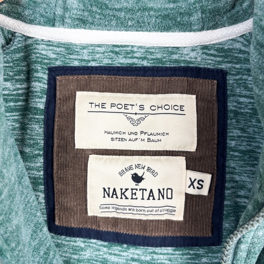 Naketano Women’s Green Fleece Hooded Jacket Sz XS - Picture 5 of 13